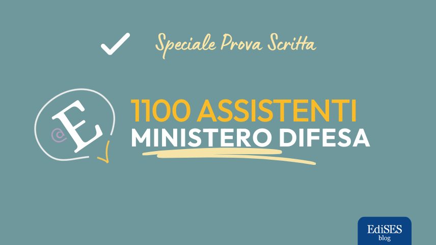 Prova scritta concorso 1100 Assistenti Ministero Difesa
