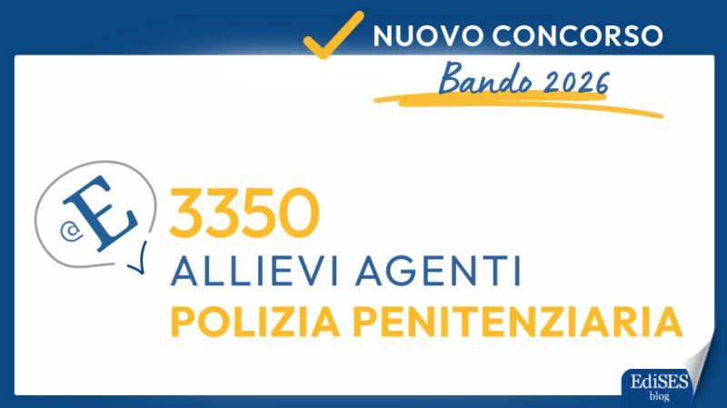 Concorso 3350 Allievi Agenti Polizia Penitenziaria