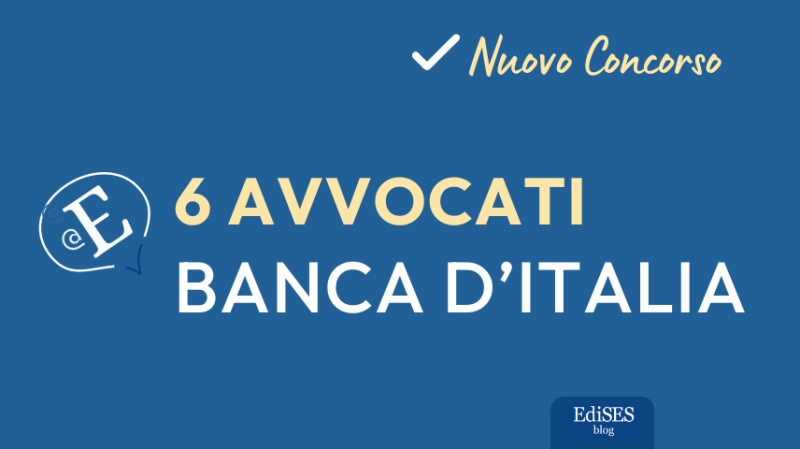 Concorso avvocati Banca Italia