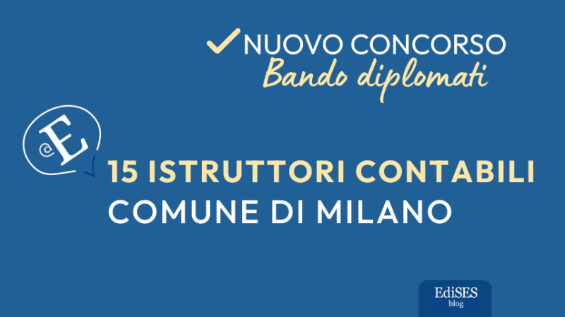 Concorso istruttori contabili Comune di Milano
