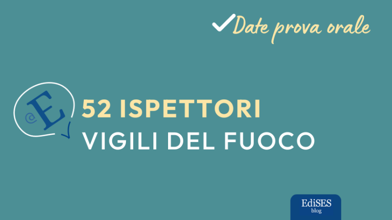 concorso 52 ispettori vigili del fuoco