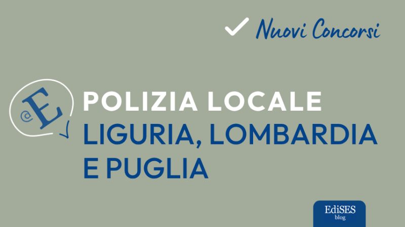 Concorsi polizia locale liguria lombardia puglia