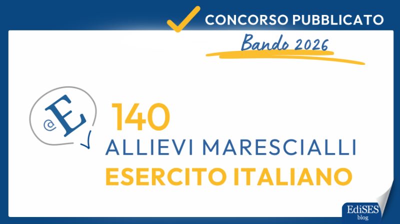 Concorso allievi Marescialli Esercito 2026
