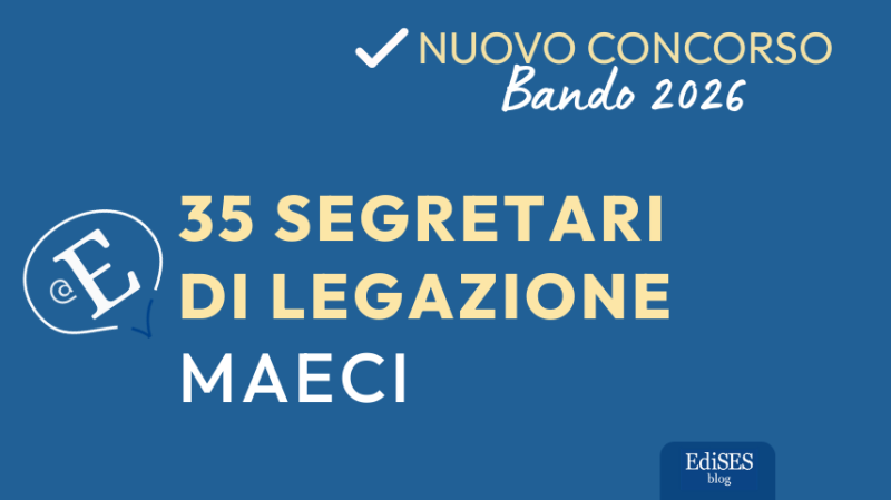 Concorso segretari di legazione Maeci 2026