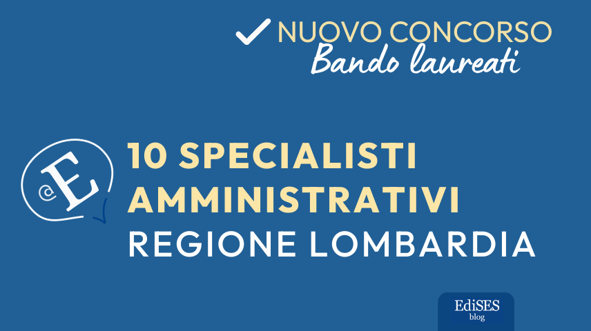 Concorso specialisti amministrativi Regione Lombardia