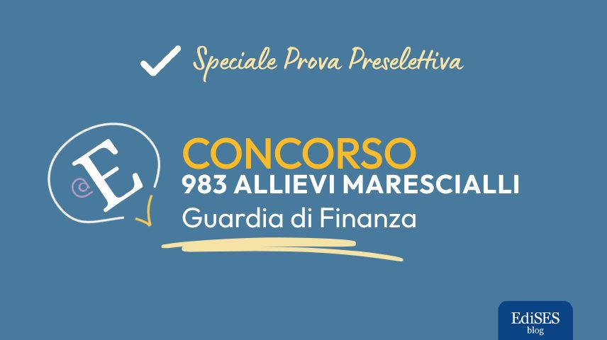 Preselezione Concorso 983 Allievi Marescialli Guardia di Finanza