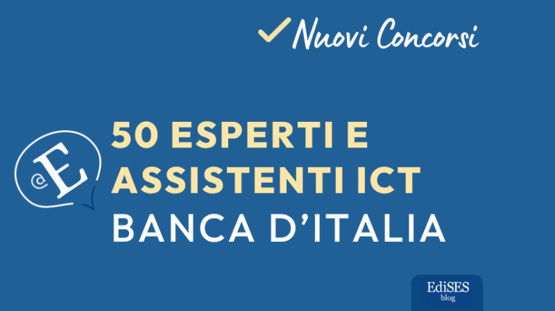 Concorsi 50 informatici Banca Italia