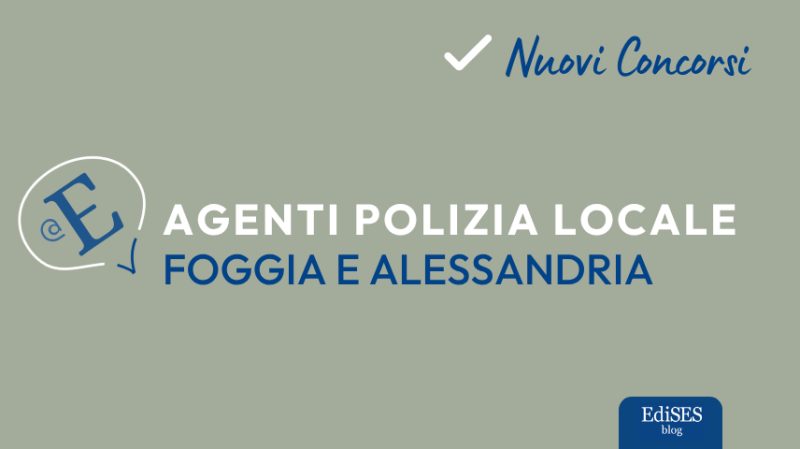 Concorsi polizia locale Puglia e Piemonte