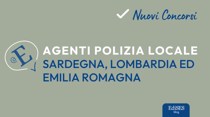Concorsi polizia locale varie regioni
