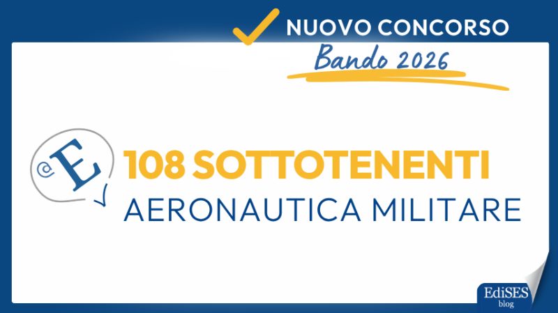 Concorso 108 Sottotenenti Aeronautica Militare