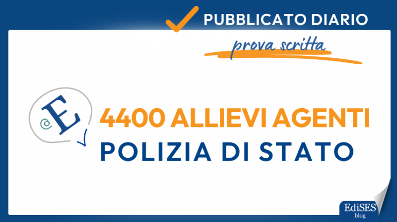 Concorso 4400 allievi agenti Polizia di Stato