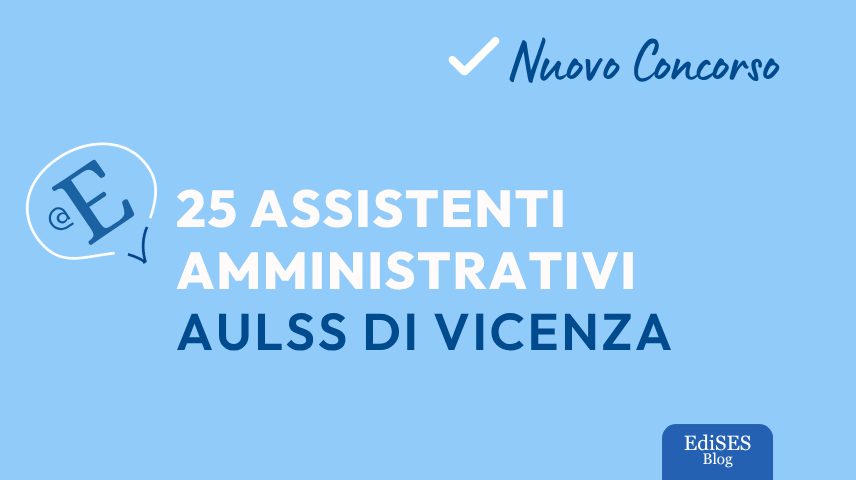 Concorso assistenti amministrativi AULSS Vicenza