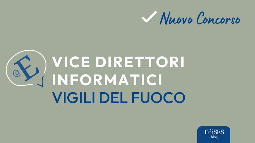 concorso vice direttori informatici vigili del fuoco