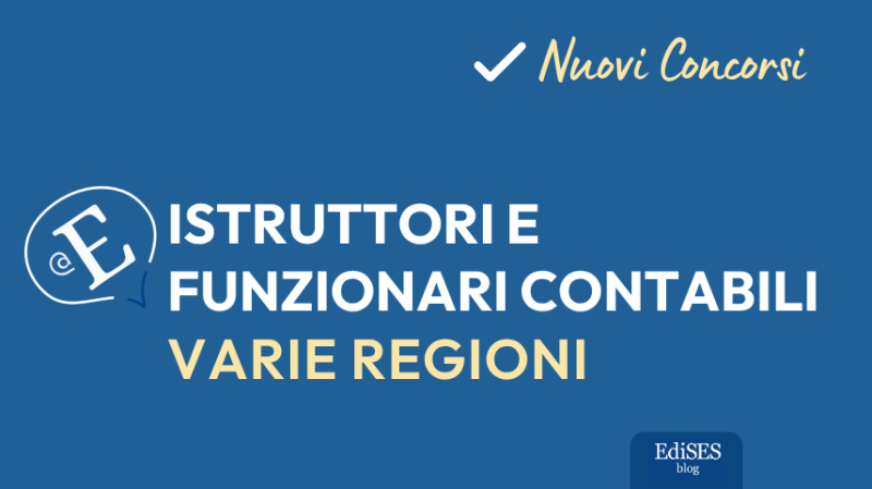 Concorsi istruttori e funzionari contabili