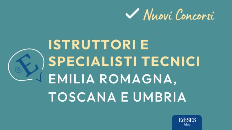 Concorsi istruttori e specialisti tecnici