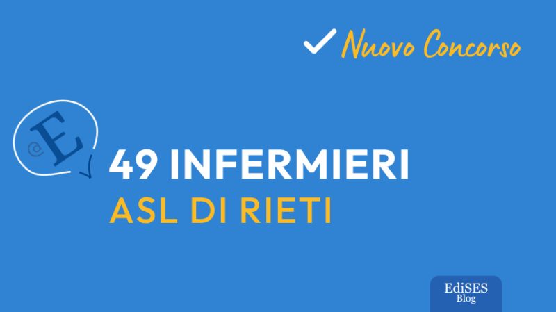 Concorso 49 infermieri Asl Rieti