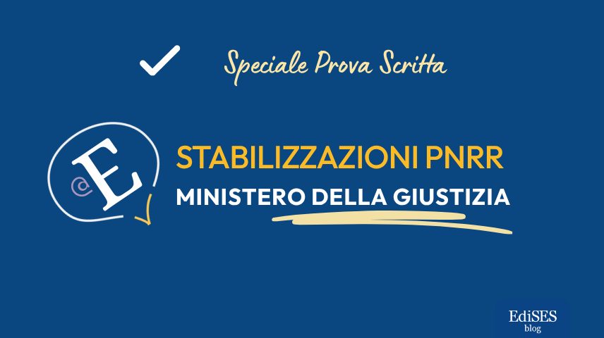 Prova scritta Stabilizzazioni Ministero Giustizia PNRR