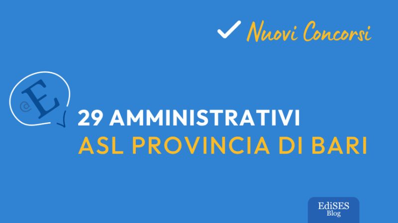 Concorsi amministrativi Asl Bari
