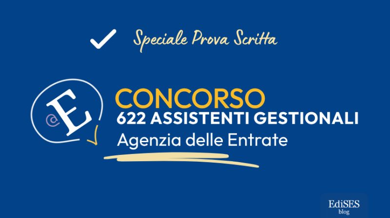Prova scritta Concorso 622 Assistenti Agenzia Entrate Categorie Protette