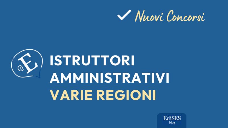Concorsi istruttori amministrativi vari comuni
