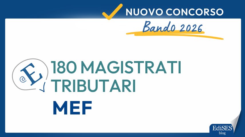 Concorso 180 magistrati tributari MEF