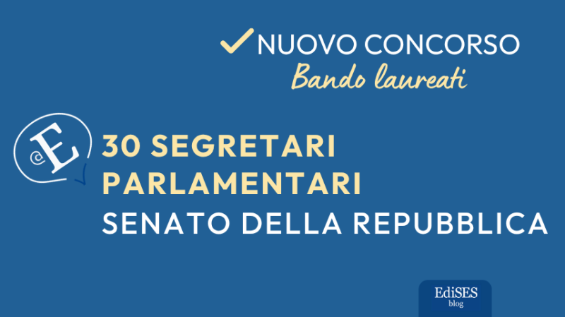 Concorso 30 segretari parlamentari Senato