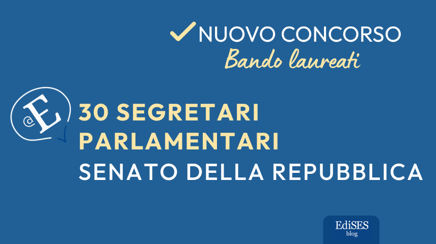 Concorso 30 segretari parlamentari Senato