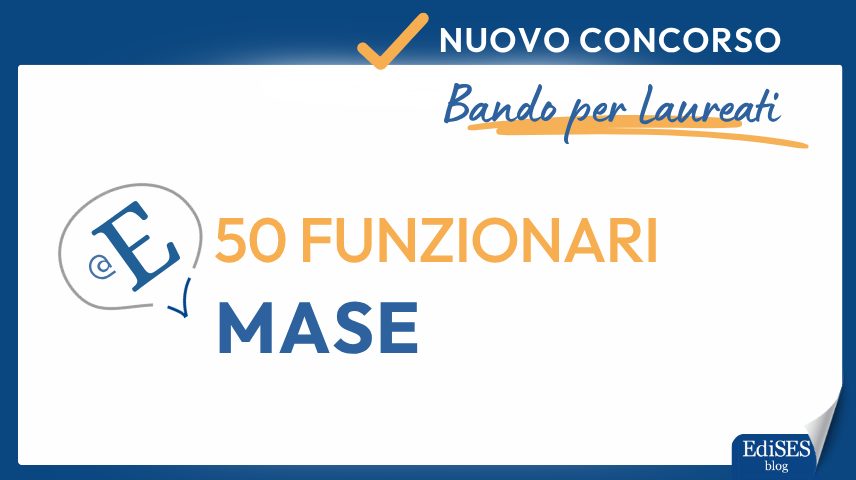 Concorso 50 funzionari MASE