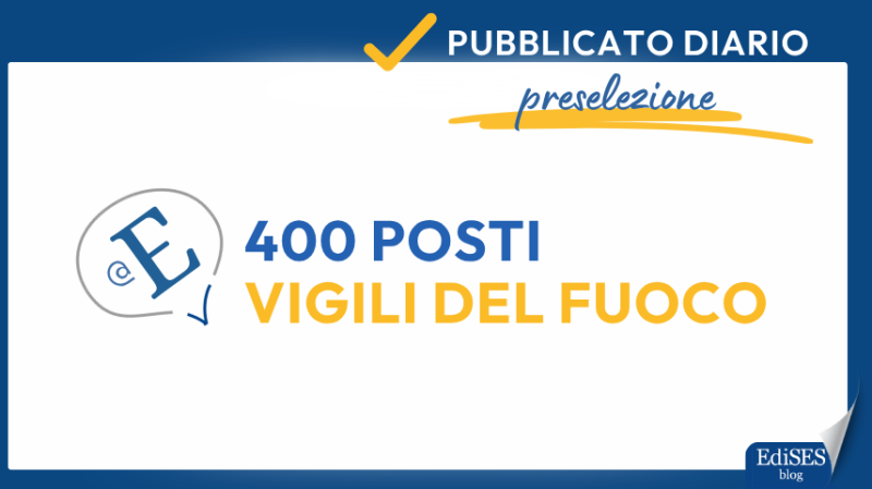 Concorso Vigili del Fuoco 2026