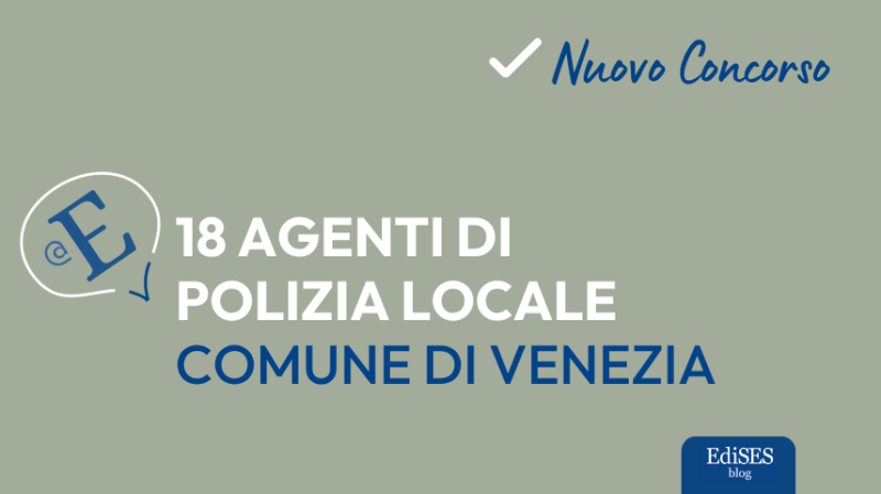 Concorso agenti polizia locale Comune di Venezia