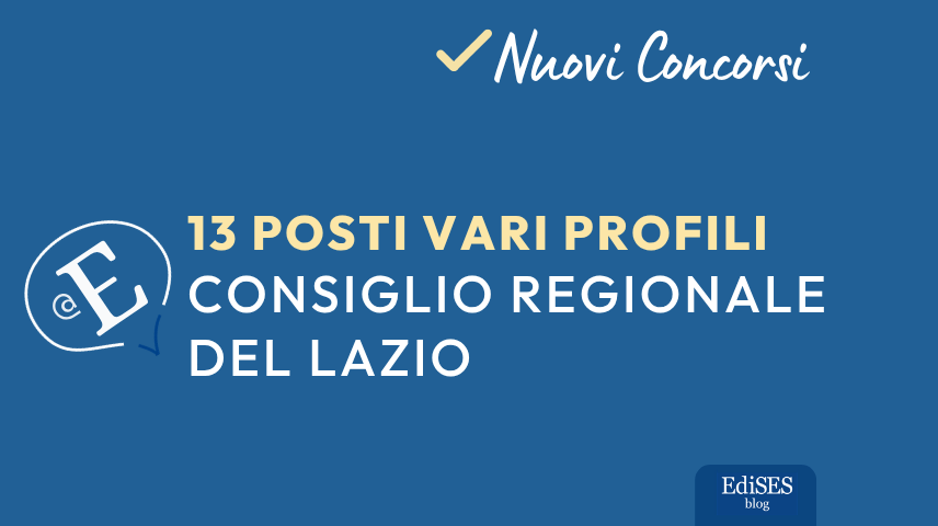Concorsi Consiglio Regionale del Lazio