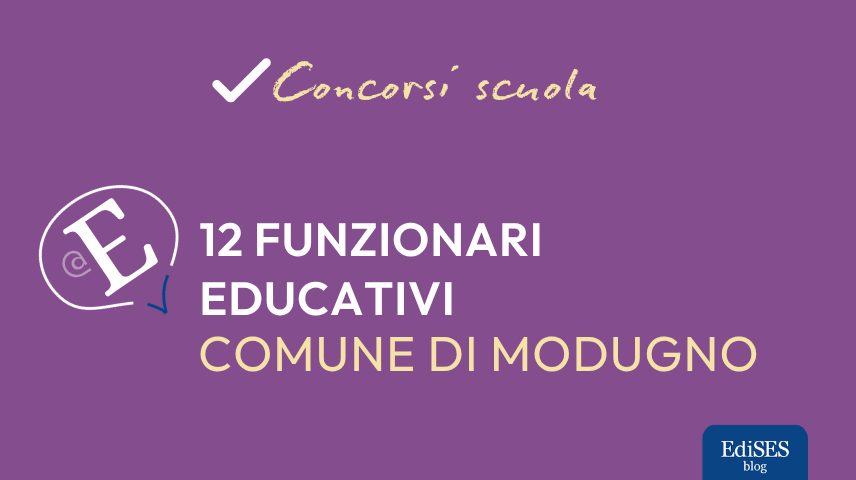 Concorso 12 funzionari educativi Comune di Modugno