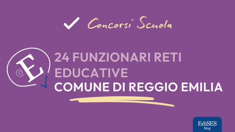 Concorso 24 insegnanti Comune di Reggio Emilia