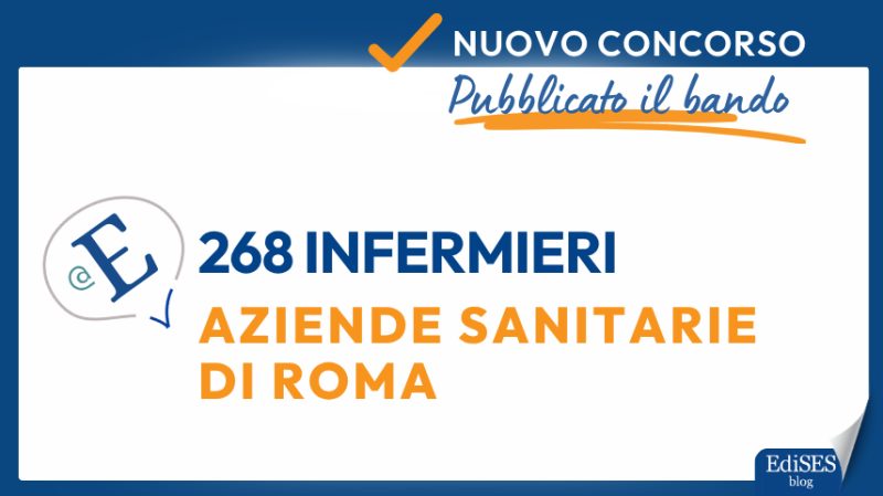 Concorso 268 infermieri Aziende sanitarie Roma