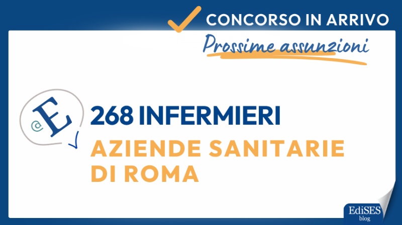 Concorso 268 infermieri Aziende sanitarie Roma