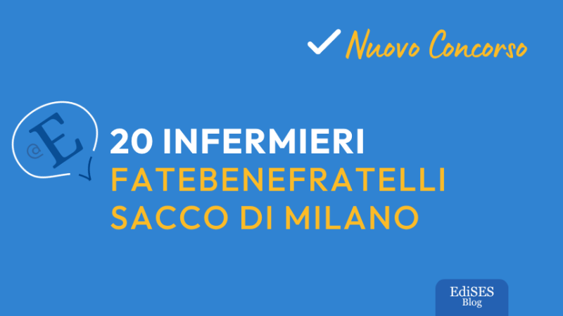 Concorso infermieri ASST Fatebenefratelli di Milano