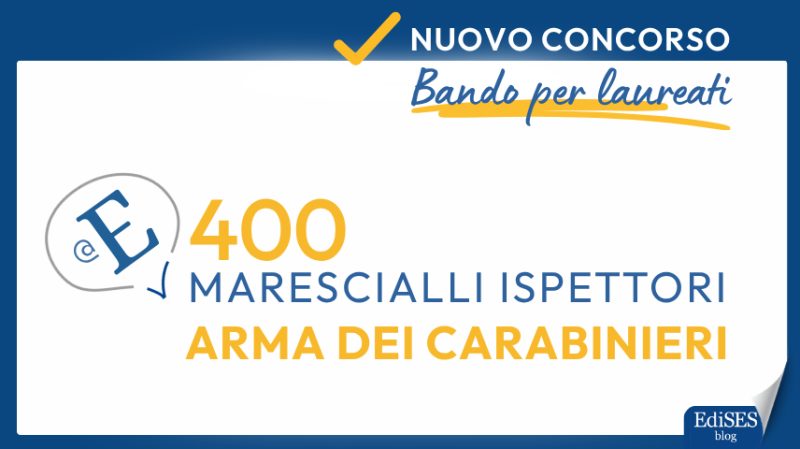 Concorso 400 Marescialli Ispettori Carabinieri