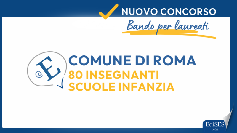 Concorso 80 Insegnanti Scuola Infanzia Roma